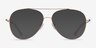 Aesthetic Rose Gold MetalEyeglass Frames from EyeBuyDirect, with Tinted Lenses