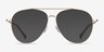 Jerrie Gold MetalEyeglass Frames from EyeBuyDirect, with Tinted Lenses