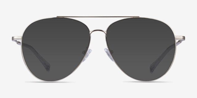 Jerrie Silver MetalEyeglass Frames from EyeBuyDirect, with Tinted Lenses