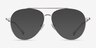 Jerrie Silver MetalEyeglass Frames from EyeBuyDirect, with Tinted Lenses