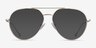 Telescope Light Gold MetalEyeglass Frames from EyeBuyDirect, with Tinted Lenses