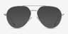 Telescope Silver MetalEyeglass Frames from EyeBuyDirect, with Tinted Lenses