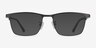 Joker Matte Gunmetal Clear Gray MetalEyeglass Frames from EyeBuyDirect, with Tinted Lenses