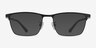 Joker Black MetalEyeglass Frames from EyeBuyDirect, with Tinted Lenses