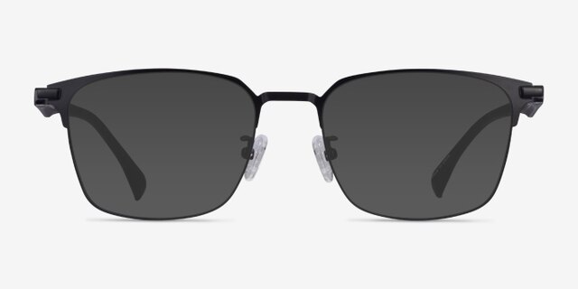 Sapporo Black MetalEyeglass Frames from EyeBuyDirect, with Tinted Lenses