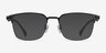 Sapporo Black MetalEyeglass Frames from EyeBuyDirect, with Tinted Lenses