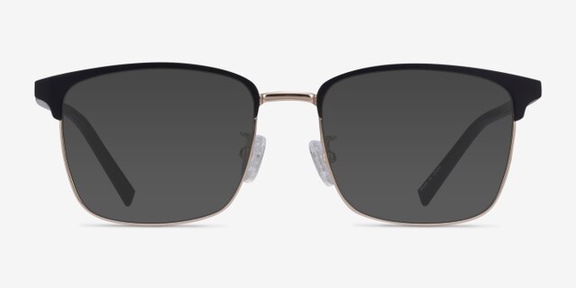 Terry Black Gold MétalMontures de lunettes de vue d'EyeBuyDirect, Avec des Verres Teintés