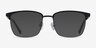 Terry Black Gunmetal MetalEyeglass Frames from EyeBuyDirect, with Tinted Lenses