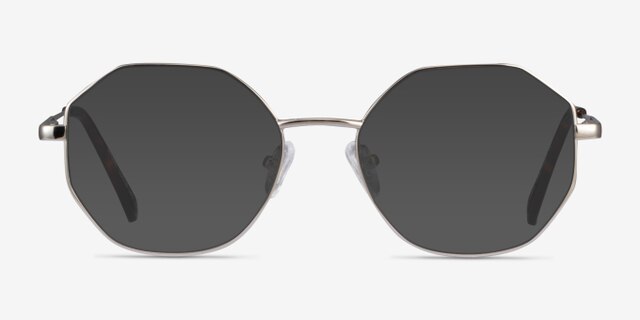 Astral Silver MetalEyeglass Frames from EyeBuyDirect, with Tinted Lenses