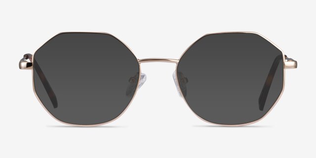Astral Gold MetalEyeglass Frames from EyeBuyDirect, with Tinted Lenses