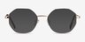 Astral Gold MetalEyeglass Frames from EyeBuyDirect, with Tinted Lenses