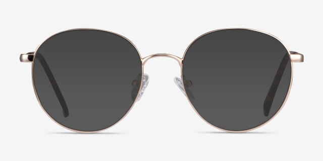 Haiku Golden MetalEyeglass Frames from EyeBuyDirect, with Tinted Lenses