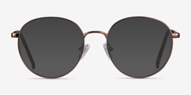 Haiku Bronze MetalEyeglass Frames from EyeBuyDirect, with Tinted Lenses