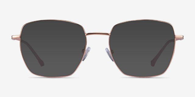 Genuine Rose Gold Pink MetalEyeglass Frames from EyeBuyDirect, with Tinted Lenses