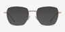 Genuine Rose Gold Pink MetalEyeglass Frames from EyeBuyDirect, with Tinted Lenses