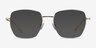 Genuine Gold Yellow MetalEyeglass Frames from EyeBuyDirect, with Tinted Lenses