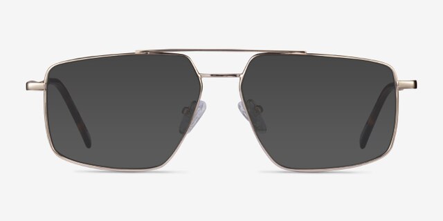 Granary Gold MetalEyeglass Frames from EyeBuyDirect, with Tinted Lenses