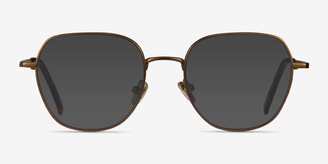 Pimlico Bronze MetalEyeglass Frames from EyeBuyDirect, with Tinted Lenses