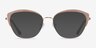 Serrata Light Brown Gold MetalEyeglass Frames from EyeBuyDirect, with Tinted Lenses