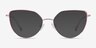 Mayfair Gold Purple MetalEyeglass Frames from EyeBuyDirect, with Tinted Lenses