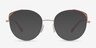 Rosewood Gold Pink MetalEyeglass Frames from EyeBuyDirect, with Tinted Lenses