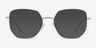Milner Gold Yellow MetalEyeglass Frames from EyeBuyDirect, with Tinted Lenses