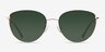 Scala Gold Burgundy MetalEyeglass Frames from EyeBuyDirect, with Tinted Lenses