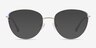 Scala Gold Purple MetalEyeglass Frames from EyeBuyDirect, with Tinted Lenses