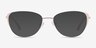 Operetta Gold Nude MétalMontures de lunettes de vue d'EyeBuyDirect, Avec des Verres Teintés