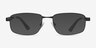 Entropy Matte Black MetalEyeglass Frames from EyeBuyDirect, with Tinted Lenses