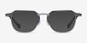 Winslow Matte Silver Black Aluminium-alloyEyeglass Frames from EyeBuyDirect, with Tinted Lenses