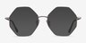 Imagine Matte Silver MetalEyeglass Frames from EyeBuyDirect, with Tinted Lenses
