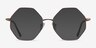 Imagine Bronze MetalEyeglass Frames from EyeBuyDirect, with Tinted Lenses