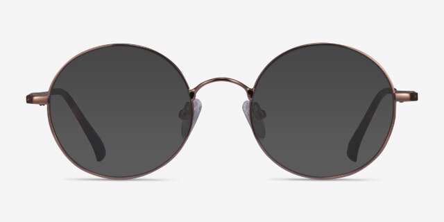 Lanscilo Bronze MetalEyeglass Frames from EyeBuyDirect, with Tinted Lenses