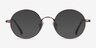Lanscilo Bronze MetalEyeglass Frames from EyeBuyDirect, with Tinted Lenses