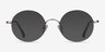 Lanscilo Matte Silver MetalEyeglass Frames from EyeBuyDirect, with Tinted Lenses