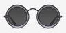Spoke Matte Black MetalEyeglass Frames from EyeBuyDirect, with Tinted Lenses