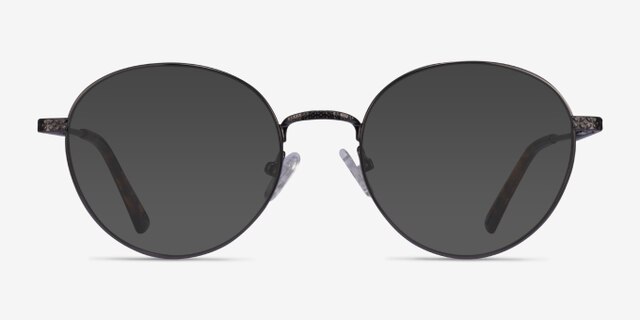 Wiz Gunmetal Tortoise MetalEyeglass Frames from EyeBuyDirect, with Tinted Lenses