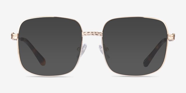 Coil Gold MetalEyeglass Frames from EyeBuyDirect, with Tinted Lenses
