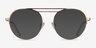 Parallel Matte Gold MetalEyeglass Frames from EyeBuyDirect, with Tinted Lenses