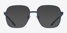 Epicenter Blue MetalEyeglass Frames from EyeBuyDirect, with Tinted Lenses