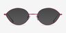 Aperture Clear Purple MetalEyeglass Frames from EyeBuyDirect, with Tinted Lenses