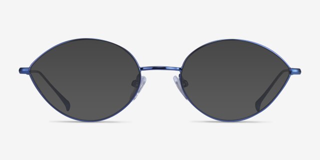 Aperture Blue MetalEyeglass Frames from EyeBuyDirect, with Tinted Lenses