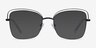 Oscillate Black MetalEyeglass Frames from EyeBuyDirect, with Tinted Lenses
