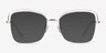 Oscillate Rose Gold MetalEyeglass Frames from EyeBuyDirect, with Tinted Lenses