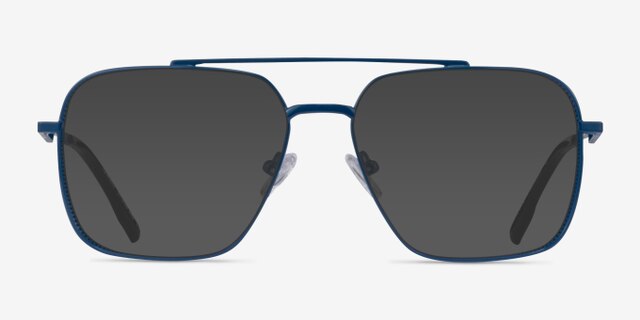 Townes Blue MetalEyeglass Frames from EyeBuyDirect, with Tinted Lenses