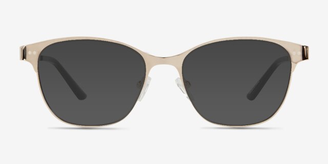 Digital Gold MetalEyeglass Frames from EyeBuyDirect, with Tinted Lenses