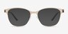 Digital Gold MetalEyeglass Frames from EyeBuyDirect, with Tinted Lenses