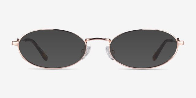Juliet Rose Gold MetalEyeglass Frames from EyeBuyDirect, with Tinted Lenses