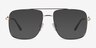 Romeo Black Gold MetalEyeglass Frames from EyeBuyDirect, with Tinted Lenses
